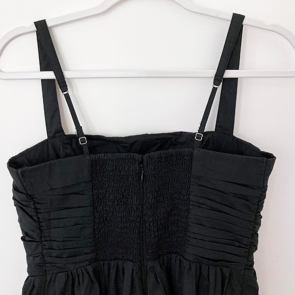 Abercrombie Emerson Poplin Black Sleeveless Midi Dress - MP - Picture 4 of 6